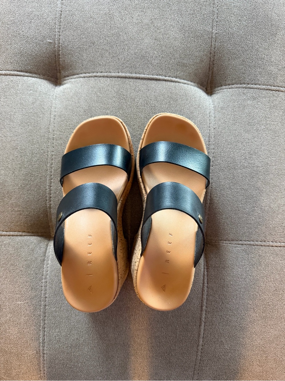 Reef Black Ibiza Wedge Sandals - Picture 3 of 6